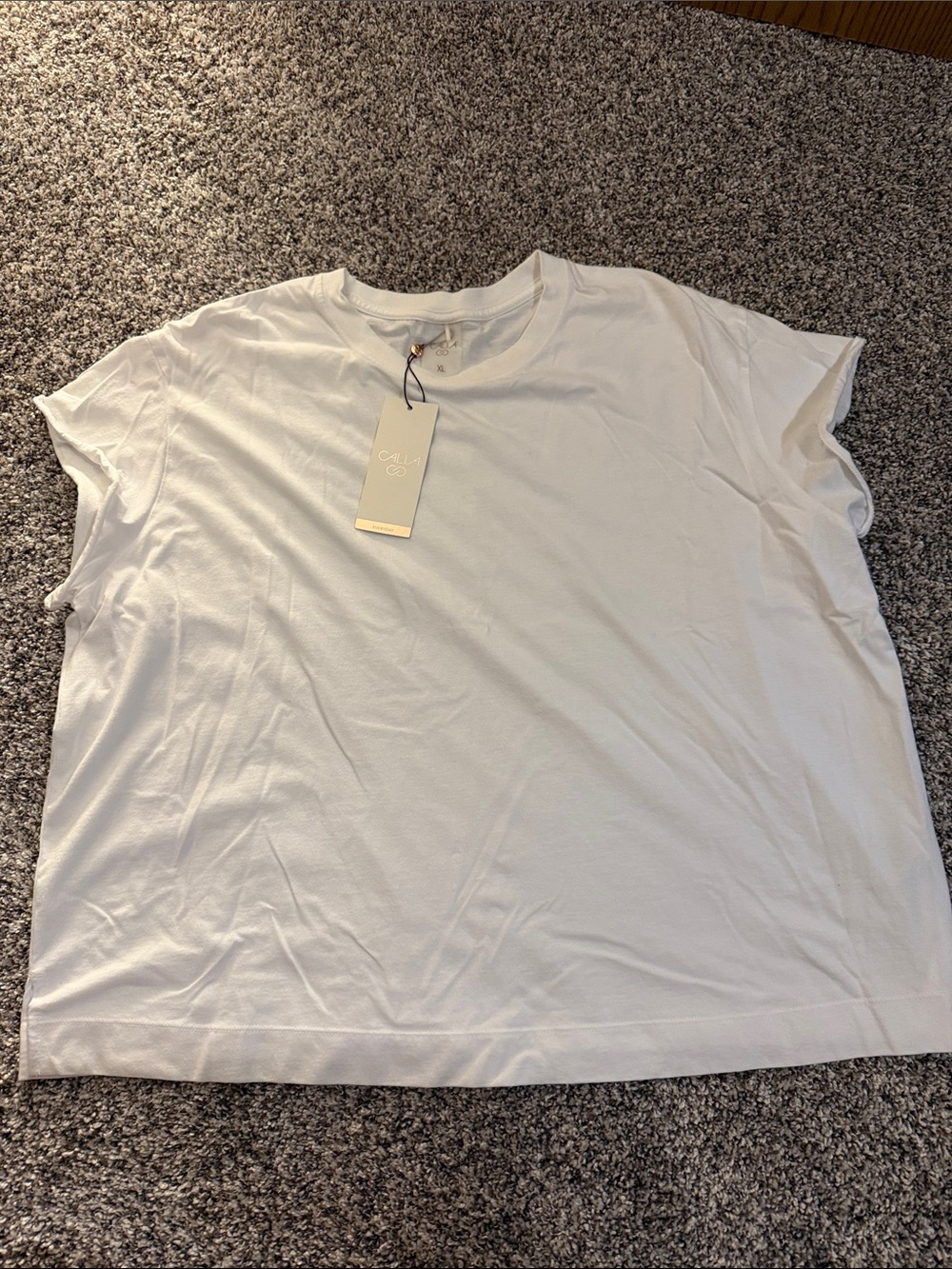 Calia White Everyday Crewneck Short Sleeve Tee